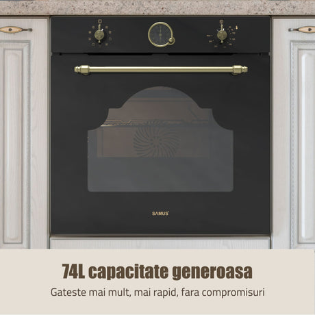 Samus Cuptor incorporabil Cuptor Incorporabil Samus SC630VTA9 | Negru, 59.5x56.8x59.5cm