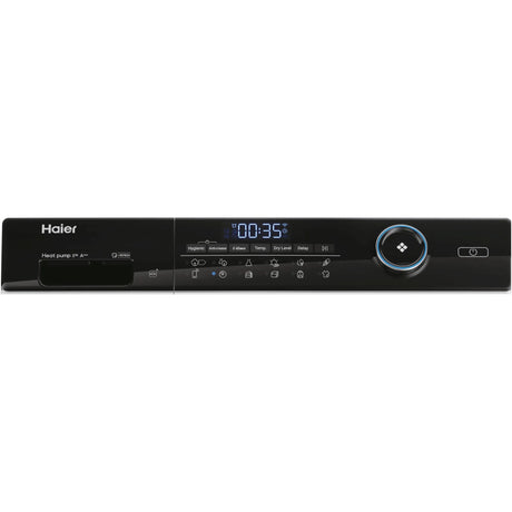 HAIER Uscator de rufe Haier, Pompa de caldura cu compresor inverter, 8kg,clasa A+++, WIFI-app hOn, 11 programe +app, alba - usa neagra
