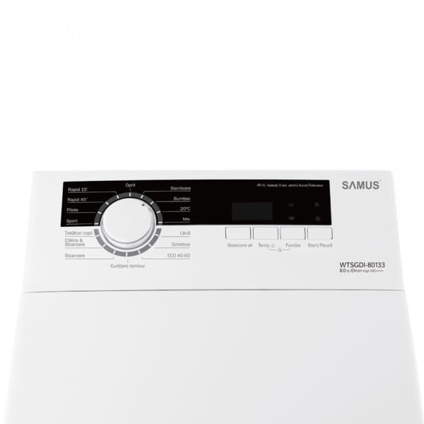 Samus Masina de spalat rufe verticala Masina Spalat Rufe Samus WTSGDI-80133 | Clasa A, 8kg, 1300 RPM