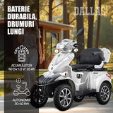 Samus ATV electric ATV Electric Samus Dallas-4R1-10T1000-60V20-Silver | 1000W, 60V20Ah, Silver