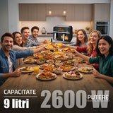 Air Fryer Samus AF9DUO-S2600DW | 2600W, 9L, Dual, 10 Programe, Negru