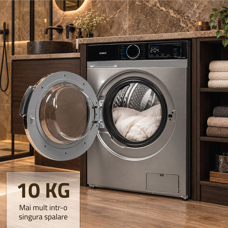 Masina de Spalat Rufe Samus WSADI-10149DS | 10kg, 1400RPM, Clasa A, 60x54x85cm