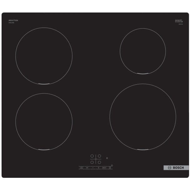Bosch Plita cu inductie Bosch, 60 cm, TouchSelect, functia ReStart , protectie impotriva accesului copiilor, negru, seria 4
