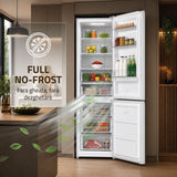 Combina Frigorifica Samus SCW540NFIE | 400L, No Frost, Clasa E, Inox, 60x68x186cm