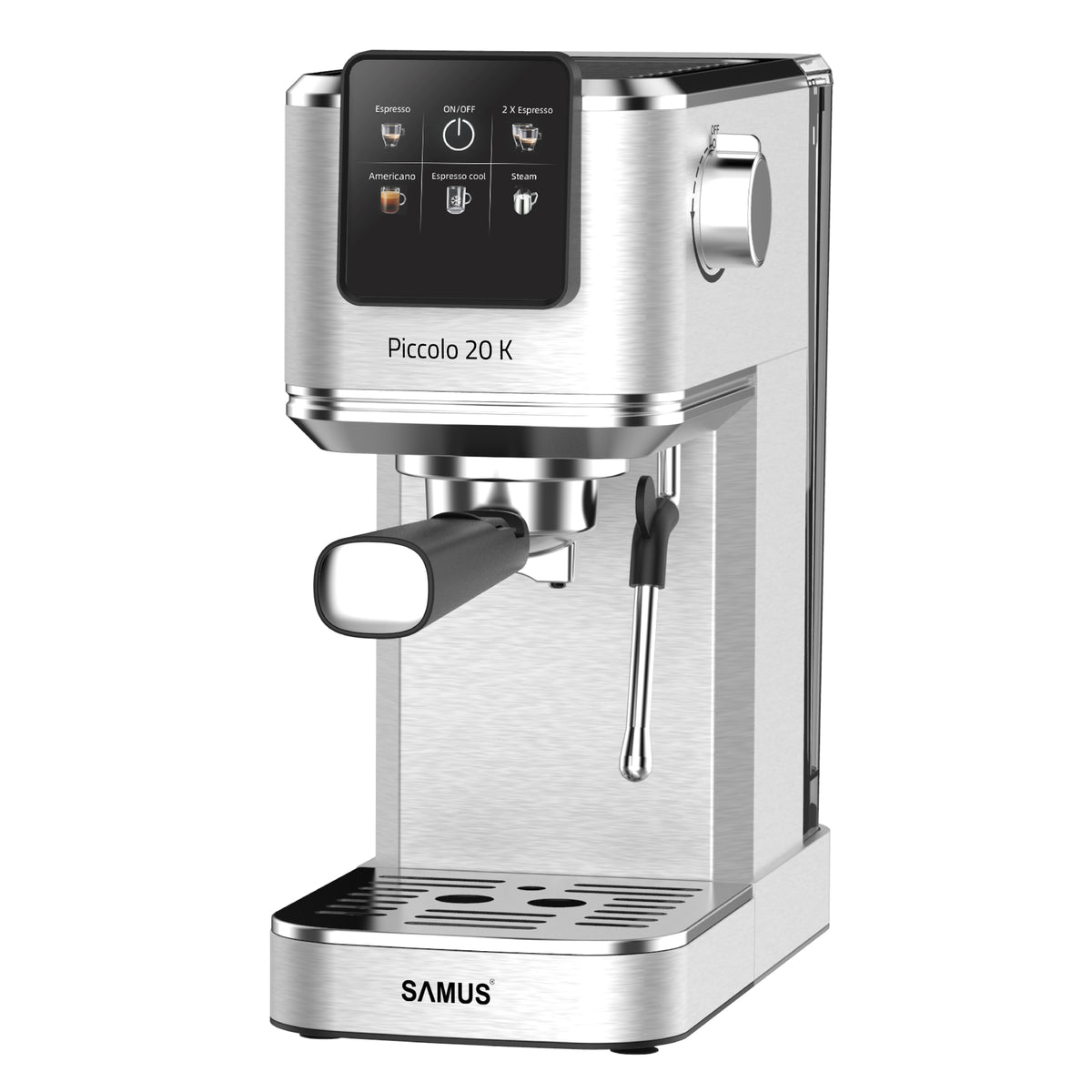 Espressor Manual Samus Piccolo 20 K | 1350W, 1.2L, 20 bari, Inox