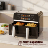 Air Fryer Samus AF9BIG-S2500DW | 2500W, 9L, 10 Programe, Negru