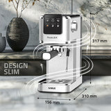 Espressor Manual Samus Piccolo 20 K | 1350W, 1.2L, 20 bari, Inox