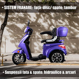 Samus Trotineta electrica Trotineta Electrica Samus Dallas-3R1-10T1000-60V20-Blue | 60V, 1000W, 20Ah, Albastru