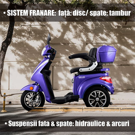 Samus Trotineta electrica Trotineta Electrica Samus Dallas-3R1-10T1000-60V20-Blue | 60V, 1000W, 20Ah, Albastru