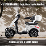 Samus ATV electric ATV Electric Samus Dallas-4R1-10T1000-60V20-Silver | 1000W, 60V20Ah, Silver