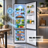 Combina Frigorifica Samus SCX517NFIDE | No Frost, Clasa E, Inox, 62.1x65x205cm
