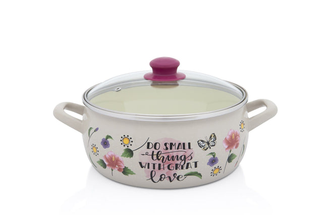 Metalac Cratita Cratita Metalac 380517 | 24cm, 5L, Capac Inclus, Emaille