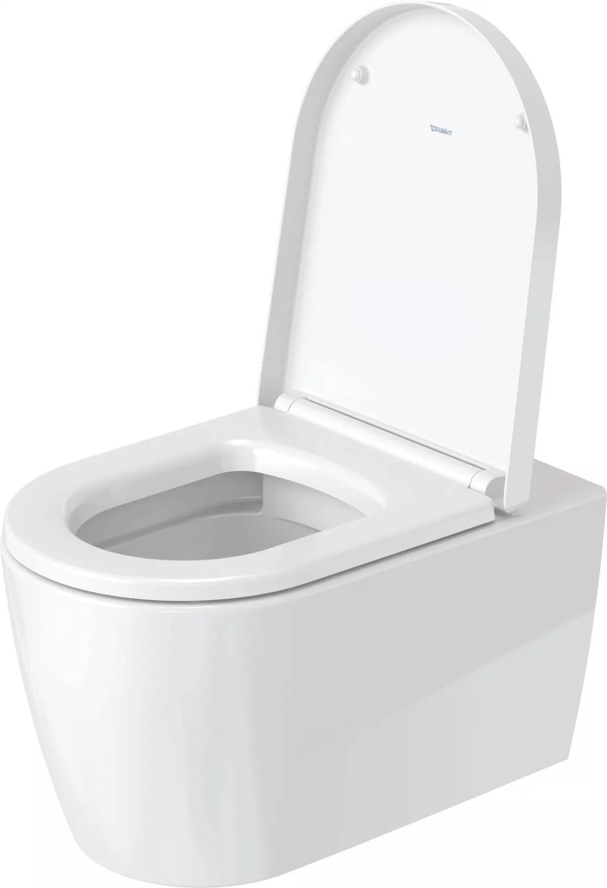 Duravit Vas wc + capac Duravit, Toilet-set,wm,ME by Starck,white rimless WD, Durafix, incl.s&c w.sc, suspendat, evacuare orizontala, cu capac (0020090000), soft close, alb