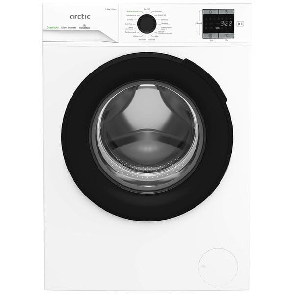 ARCTIC Masina de spalat rufe Arctic, 8kg, 1400rpm, Clasa A, Motor Silent Inverter, SaveInAll, Dispaly, ExtraSteam, RecycledTub, Alb