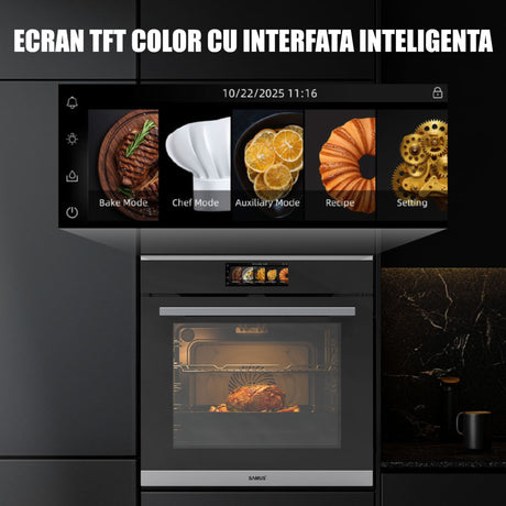 Samus Cuptor incorporabil Cuptor Incorporabil Samus SC634GDT15H | 74L, Electric, 17 Functii, Timer, 59.5x56.8x59.5cm
