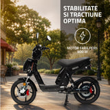 Scuter electric Samus Chicago-18T800-48V26-Black | 48V, Motor 800W, 26Ah, Viteza max.: 25 Km/h,Negru