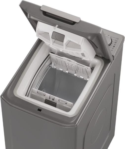 CANDY Masina de spalat rufe cu incarcare verticala Candy, 8 kg, 1200 RPM, Display 3D, Wifi,Mix Power Systems, Gentle touch opening, Clasa D, Antracit