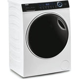 HAIER Masina de spalat cu uscator Haier, Motor Direct Motion, 12+8 kg, clasa A (spalare), 1400 rpm, iRefresh, ABT,  Drum light, Dual Spray, Pillow Drum, display Led cu Touch control, Smart Detecting, alba - usa neagra