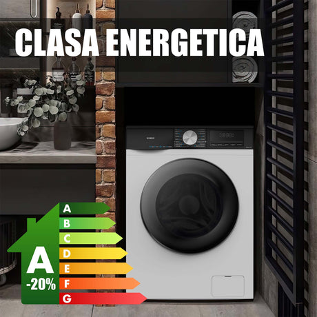 Masina Spalat Rufe Samus WSMDI12147 | 12kg, 1400RPM, Inverter, 59.5x65x85cm - Etichetă energetică