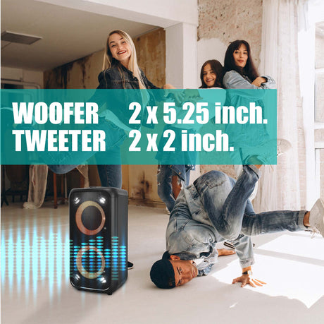 Boxe Samus MIAMI 5.25 | 240W, 4000mAh, Bluetooth, Portabil