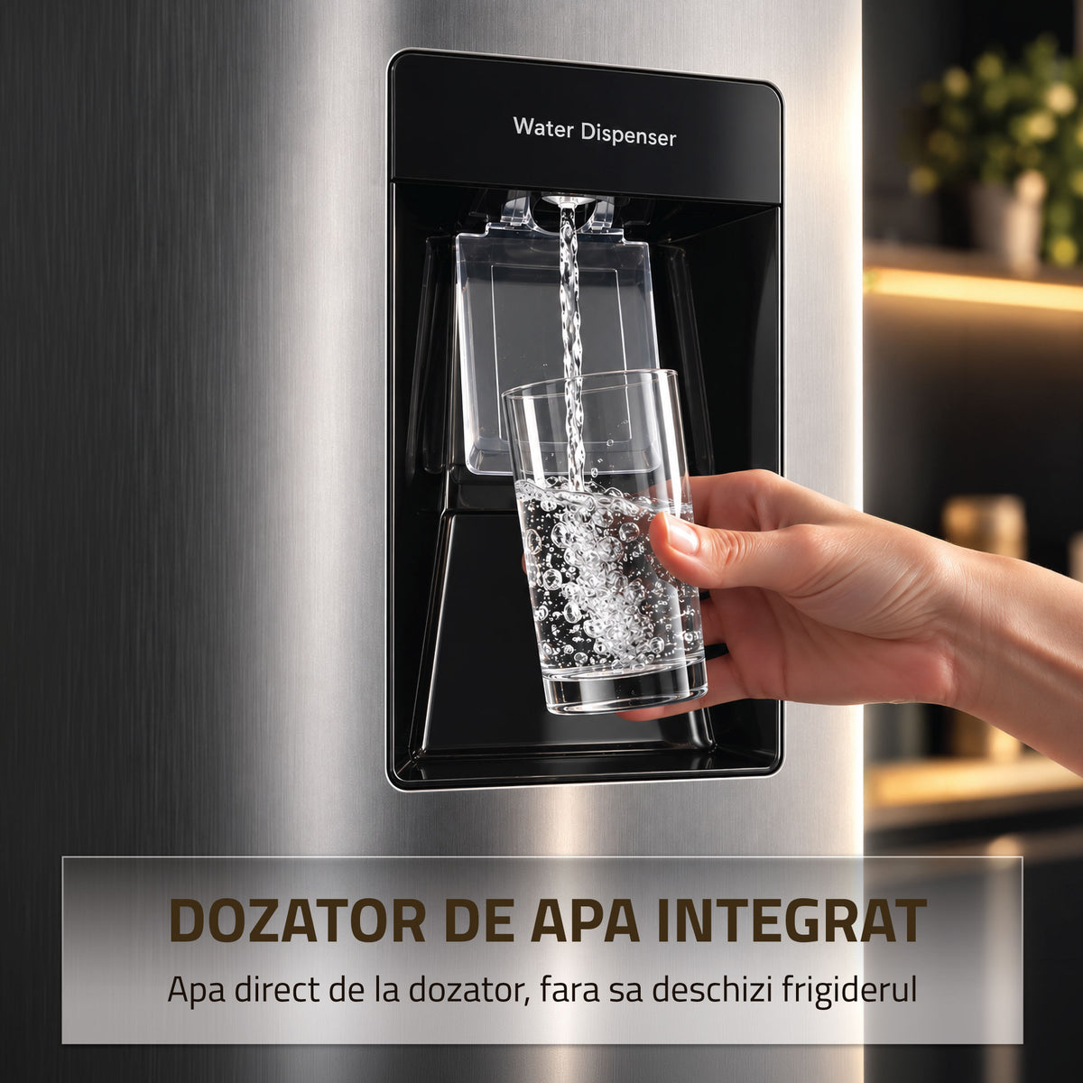 Combina Frigorifica Samus SCX401NFIDE | No Frost, 291L, Clasa E, Inox, 60x60x186cm