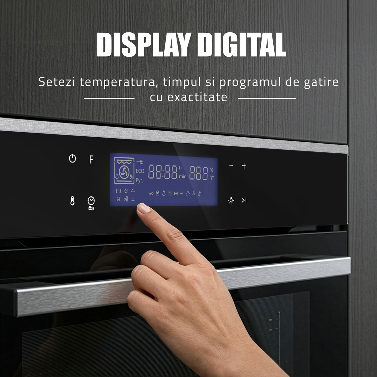 Cuptor Incorporabil Samus SC632GDT13 | 65L, Grill, Timer, Clasa A, 59.5x56.8x59.5cm