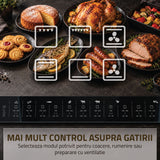 Samus Aragaz Aragaz Samus SM568VME INOX | 5 Arzatoare, Gaz, Cuptor Electric, Inox, 50x60x85cm
