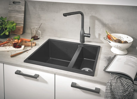 Grohe Baterie chiuveta Baterie Bucatarie Grohe 30270AL0 | Monocomanda, Pipa Inalta, Dus Extractabil, Brushed Hard Graphite