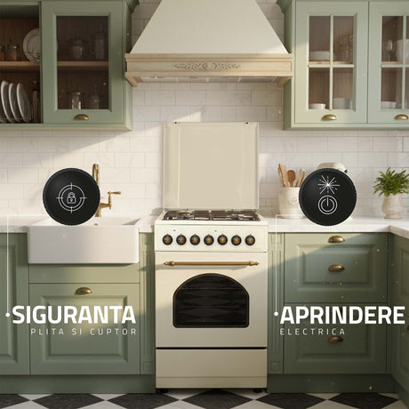 Aragaz SamusSR550EL3C1 | 48L, Timer, 50x56.4x81.3cm