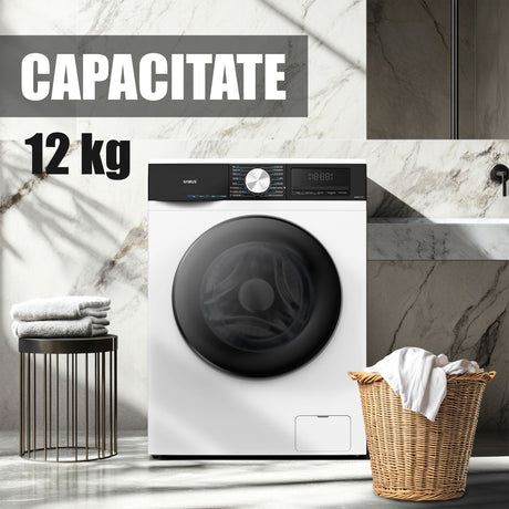 Masina Spalat Rufe Samus WSMDI12147 | 12kg, 1400RPM, Inverter, 59.5x65x85cm