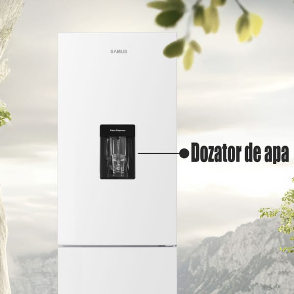 Samus Combina frigorifica Combină Frigorifică Samus SCW396NFDE | 291L, Clasa E, Full No Frost