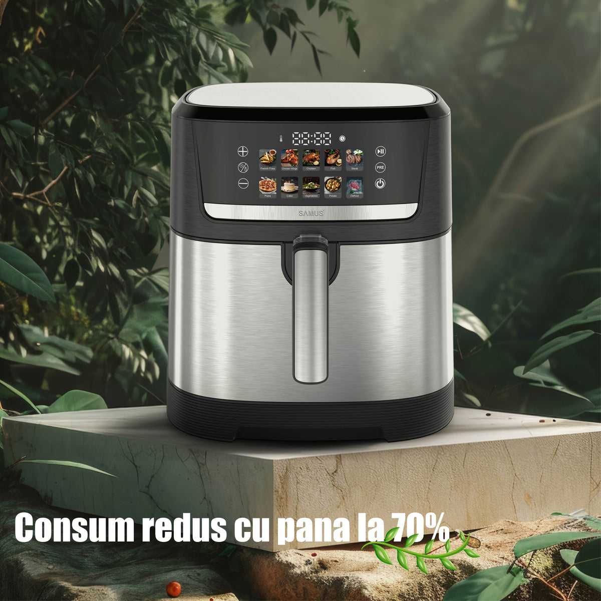 Air Fryer Samus AF8.5-S2000D | 2000W, 8.5L, Digital, Inox