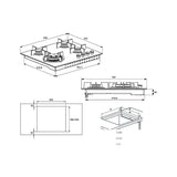 Beko Plita pe gaz Plita pe gaz Beko HILW64225S | 60cm, 4 arzatoare, Wok, Sticla neagra