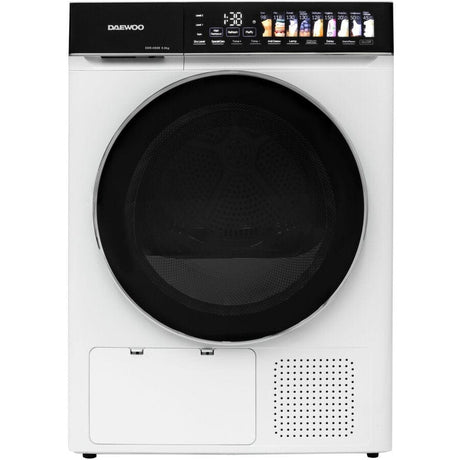 Daewoo Uscator de rufe Uscator rufe Daewoo DDR-HS9E | 9kg, Pompa caldura, Clasa E, Alb