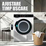 Uscator de Rufe Samus SADP-835 | 8kg, Pompa de Caldura, 15 Programe, Clasa D, Alb, 59.5x60x84.5cm