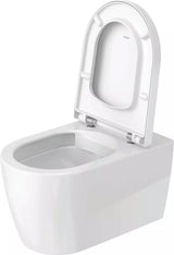 Duravit Vas wc + capac Duravit, Toilet-set,wm,ME by Starck,white rimless WD, Durafix, incl.s&c w.sc, suspendat, evacuare orizontala, cu capac (0020090000), soft close, alb
