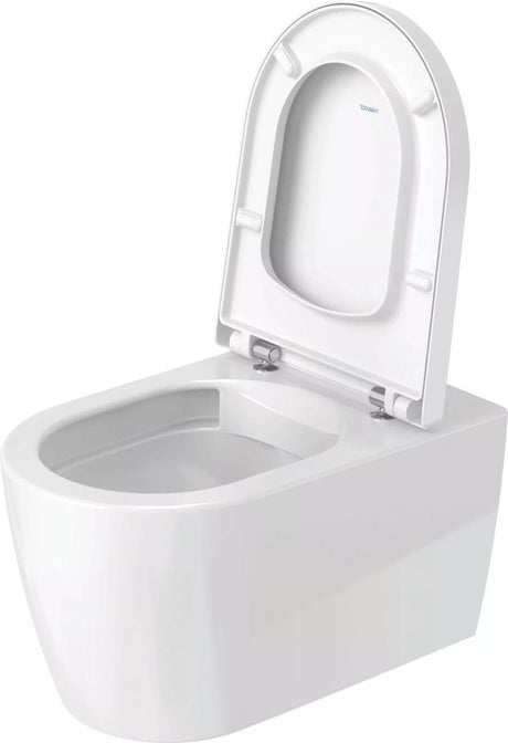Duravit Vas wc + capac Duravit, Toilet-set,wm,ME by Starck,white rimless WD, Durafix, incl.s&c w.sc, suspendat, evacuare orizontala, cu capac (0020090000), soft close, alb