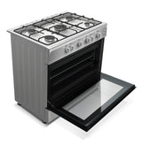 NobeLTek Cooking Aragaz Aragaz Nobeltek NLT 6903IX/G1 | 60x90cm, 5 Ochiuri, Cuptor Gaz 102L, Inox