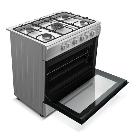 NobeLTek Cooking Aragaz Aragaz Nobeltek NLT 6903IX/G1 | 60x90cm, 5 Ochiuri, Cuptor Gaz 102L, Inox