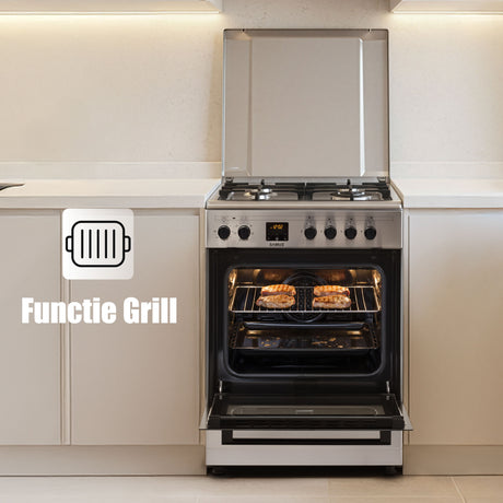 Aragaz Samus SM663AENS1 INOX | 56L, Inox, Inox, 59.8x61x83cm