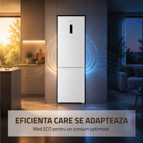 Combina Frigorifica Samus SCW540NFIE | 400L, No Frost, Clasa E, Inox, 60x68x186cm