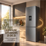 Combina Frigorifica Samus SCX401NFIDE | No Frost, 291L, Clasa E, Inox, 60x60x186cm - Etichetă energetică