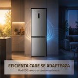 Combina Frigorifica Samus SCX540NFIE | No Frost, Clasa E, Inox, 60x68x186cm