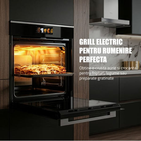 Samus Cuptor incorporabil Cuptor Incorporabil Samus SC634GDT15H | 74L, Electric, 17 Functii, Timer, 59.5x56.8x59.5cm