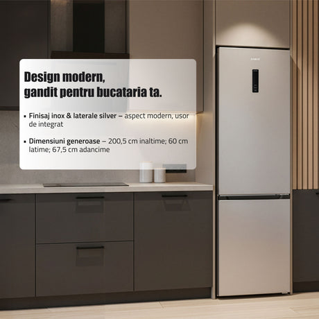 Combina Samus SCX526NFC | 377L, No Frost, Clasa C, 60x67.5x200.5cm