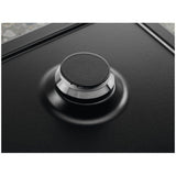Electrolux Plita incorporabila Electrolux, Gaz, 4 arzatoare, Wok, Aprindere electica integrata, Gratare fonta, 60 cm, Negru