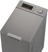 CANDY Masina de spalat rufe cu incarcare verticala Candy, 8 kg, 1200 RPM, Display 3D, Wifi,Mix Power Systems, Gentle touch opening, Clasa D, Antracit