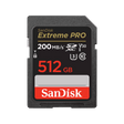 SanDisk SanDisk Extreme PRO. Capacity: 512 GB, Flash card type: SDXC, Flash memory class: Class 10, Read speed: 200 MB/s, Write speed: 140 MB/s, UHS Speed Class: Class 3 (U3), Video Speed Class: V30. Protecti