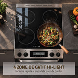 Samus Aragaz Aragaz Samus SM669VDE INOX | 6 Arzatoare, Gaz, Cuptor Electric, Inox