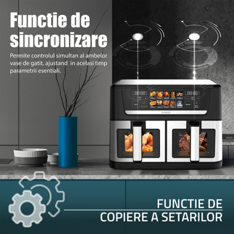Samus Air Fryer Air Fryer Samus AF12TWIN-S2800DW | 2800W, 12L, Inox